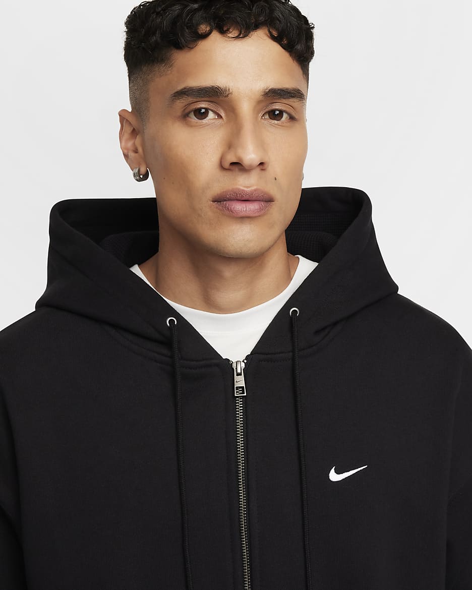 Nike Solo Swoosh Men s Thermal Full Zip Hoodie. Nike FI